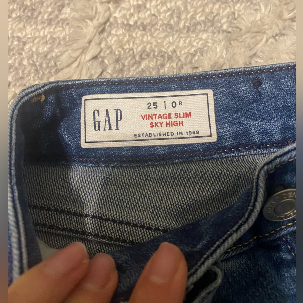 GAP Sky High Vintage Slim Denim
